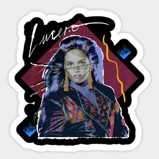 LUCERO MEXICO 80S RETRO STYLE Sticker